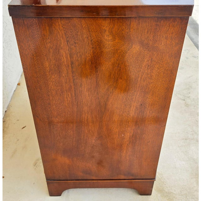 Mid 20th Century Vintage Century Furniture Georgian Bowfront Chest of Drawers For Sale - Image 5 of 14
