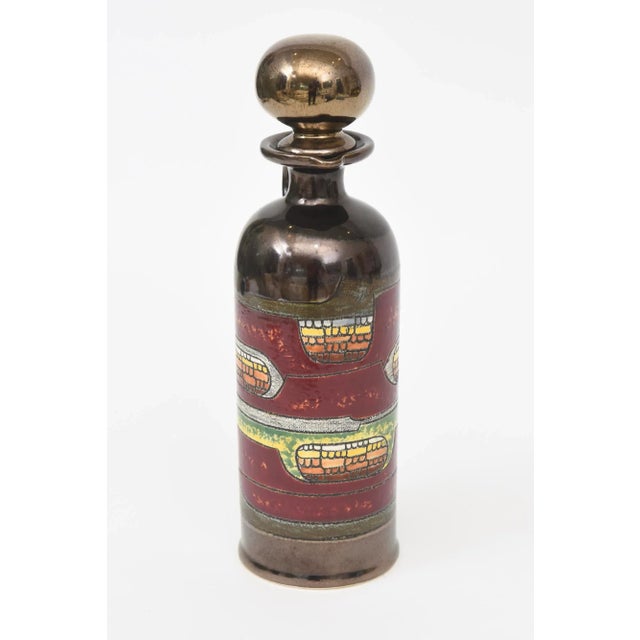 1970s Abstract Glazed Ceramic Object Decanter by Vega, 1970's For Sale - Image 5 of 12