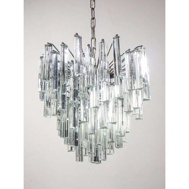 Trilobe Chandelier by Paolo Venini, 1970s For Sale - Image 3 of 12