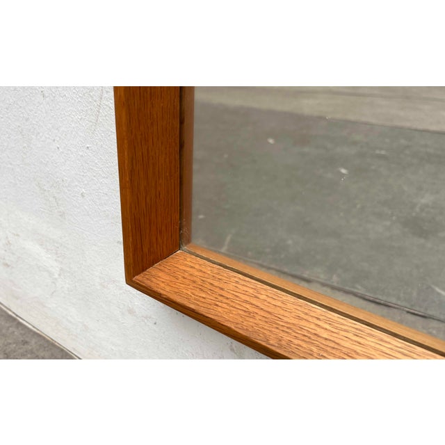 Mid-Century Modern Danish Teak Wall Mirror, 1960s For Sale - Image 4 of 18