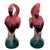 Modern 1980 Pink Flamingo Ceramic Tabletop Salt & Pepper Shaker Set by Sarsaparilla For Sale - Image 3 of 4