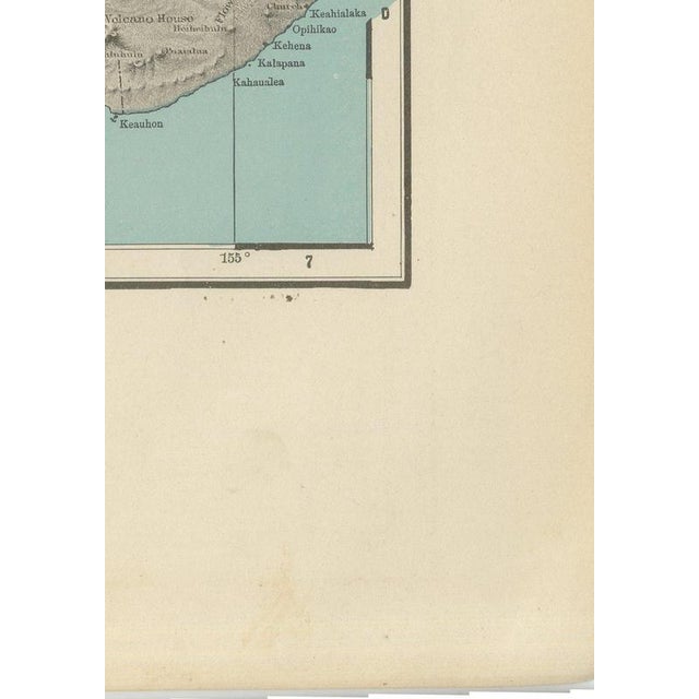 Antique Map of Hawaii with Oahu and Honolulu by Rand McNally, 1899 For Sale - Image 9 of 12