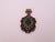 Ottoman 925 Sterling Silver Pendant in Cubic Zirconia, Emerald Root and Ruby R​root, 2000s, Italy For Sale - Image 12 of 18