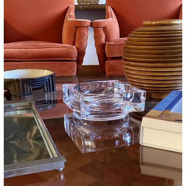 Molded Crystal Ashtray friom Sevres France, 1970s For Sale - Image 6 of 18