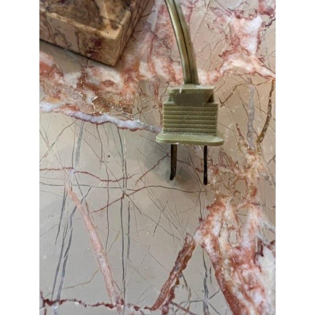 Vintage Italian Stone-Base Table Lamp For Sale - Image 4 of 4
