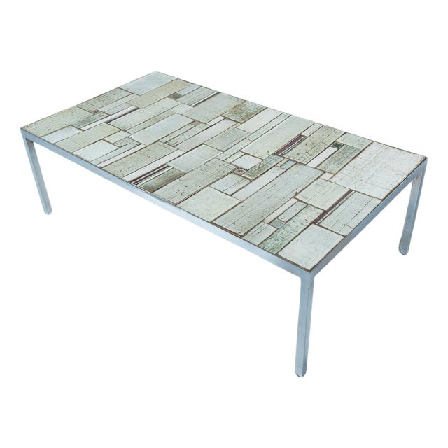 Mid-Century Mosaic Coffee Table attributed to Pia Manu, 1970s For Sale