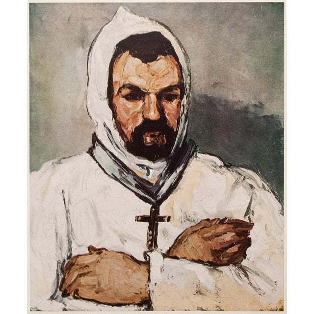 An excellent vintage photogravure after portrait of "Uncle Dominic as a Monk" by Paul Cezanne. Comes from a rare folio...