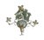Vintage Hollywood Regency Style Tolle Palm Tree Bamboo Chandelier For Sale - Image 9 of 11