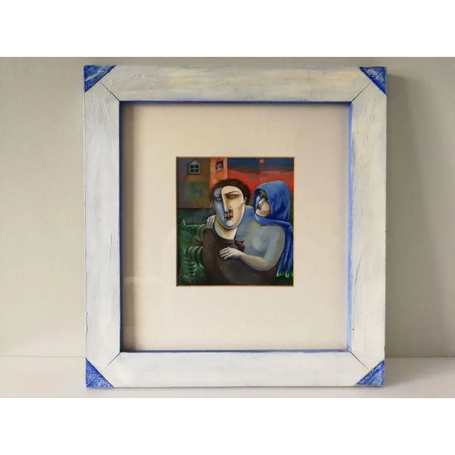 Vintage Leaving Painting by Irene Jones For Sale - Image 3 of 4