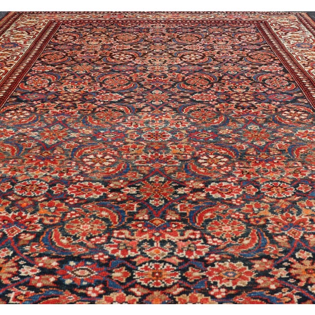 Measures: 4'3 x 6'3 Antique Persian Fine Malayer Rug with All-Over Floral Design. Keivan Woven Arts/ rug/A24-0105, country...