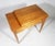Vintage Original Mid-Century Modern All Wood Maple Finish Sewing Machine Cabinet With Flip-Down Top & Pull Out Drawer For Sale - Image 4 of 14
