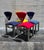 Mid 20th Century Mid 20th Century Suede Ettore Sottsass Memphis Style Chairs - Set of 4 For Sale - Image 5 of 8