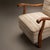 Beige Swedish Modern Arm Lounge Chairs in Linen & Birch, Pair For Sale - Image 8 of 8