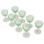 Green Vintage Uranium Glass Aperitif Glasses from Val Saint Lambert, 1920s, Set of 8 For Sale - Image 8 of 18