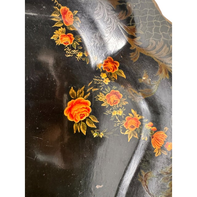 Traditional The Erina C. Aylward Barre(1903-1990) Vermont Hand-Painted Toleware Gallery Tray For Sale - Image 3 of 11