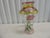 Art Nouveau Style Hand-Blown Vase with hand-painted Poppies and flowers. Ginger jar shape, clear glass. \Decorated with...