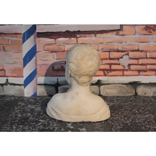 Child's Bust, 20th Century, Marble For Sale - Image 5 of 9