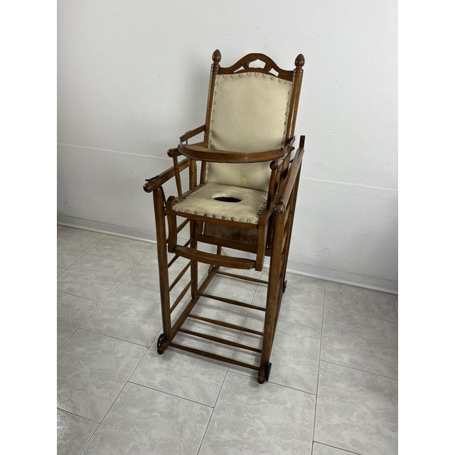 Mid-Century Modern Mid-Century Italian Childrens Rocking Chair, 1930s For Sale - Image 3 of 9