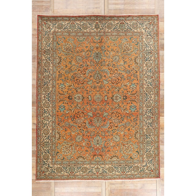 Vintage Persian Tabriz Rug - 10'00 x 13'03 For Sale - Image 10 of 10