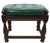 Mid 20th Century Tudor Style Wood and Leather Footrest Stool Ottoman For Sale - Image 5 of 12