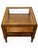 Lexington Furniture Vintage 1980s Lexington Traditional Wood and Glass End Table With Drawer For Sale - Image 4 of 9