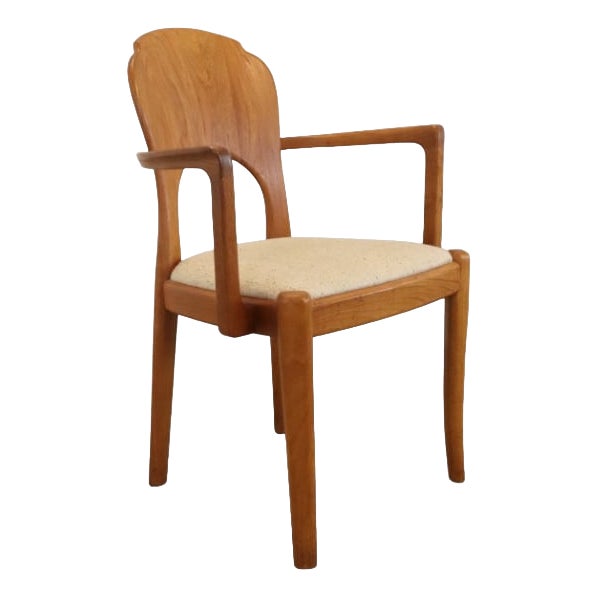 Danish Dining Room Chair with Backrest For Sale