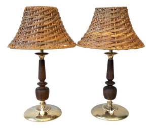 Vintage Scandinavian 32060 Table Lamp by Bertil Brisborg for Nordiska Kompaniet, 1940s, Set of 2