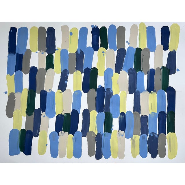 2020s Greek Villa Painting Set of 3 — Contemporary Abstract by Mary Elizabeth Marvin For Sale - Image 5 of 8