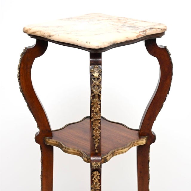 Antique French Marble Top Jardiniere Stand, 1890s For Sale - Image 6 of 11