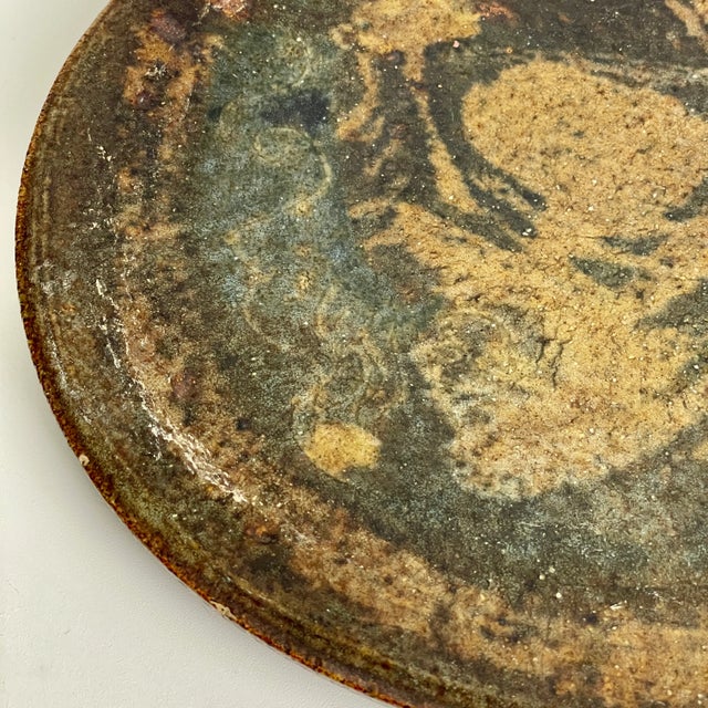 Ceramic 1970s Actor Lance Henriksen Psychedelic Ceramic Plate #1 - We See a King For Sale - Image 7 of 7