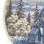 Mid 20th Century Mid-Century Porsgrund Norway Blue Stave Church Porcelain Decorative Plate For Sale - Image 5 of 7