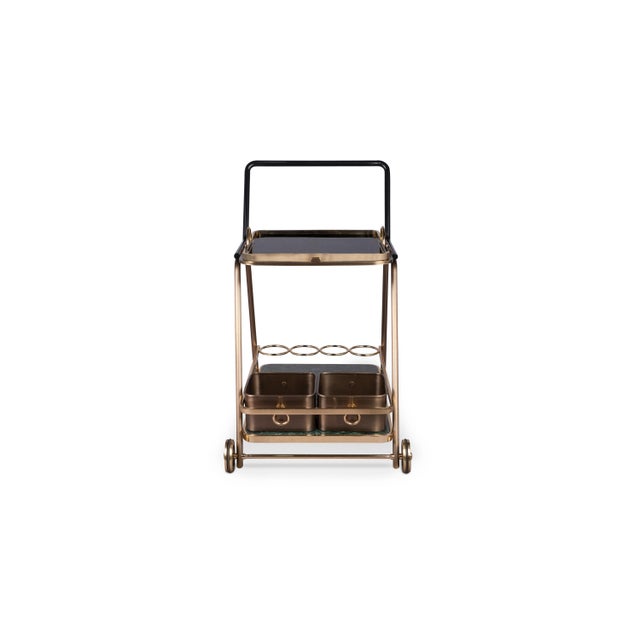 Decatur Bar Cart by Porus Studio For Sale - Image 12 of 12