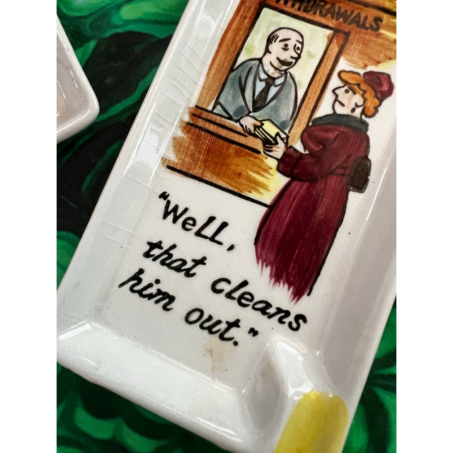 Pair of Cartoon Painted Catchalls For Sale - Image 4 of 9