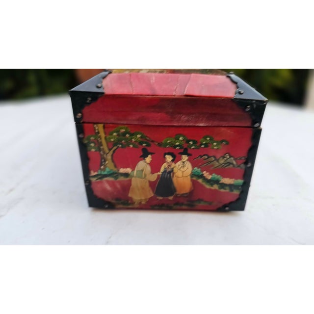 Wood Vintage Asian Wooden Box, 1970s-1980s For Sale - Image 7 of 11