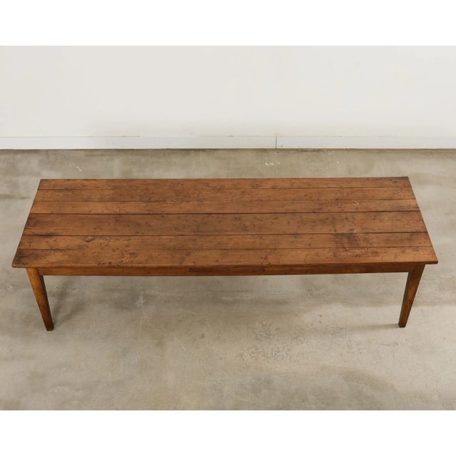 19th Century Country French Provincial Oak Farmhouse Dining Table 9.75 Ft For Sale - Image 4 of 18