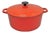 Late 20th Century Martha Stewart Collection Red Cast Iron Dutch Oven Covered Pot For Sale