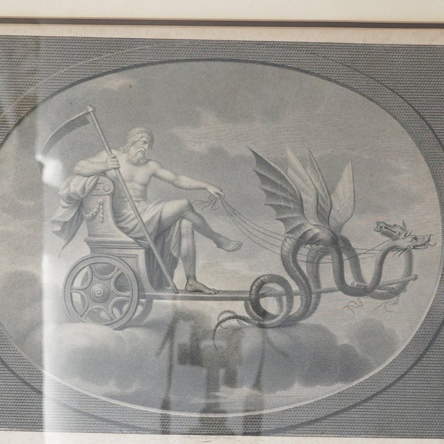 Raphael Late 18th–Early 19th Century Neoclassical “Saturno” Saturn Engraving After Raphael – Tofanelli & Bertigneni For Sale - Image 4 of 15