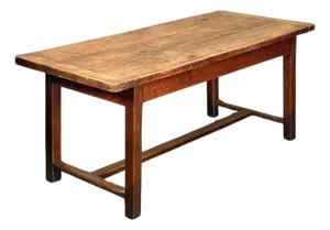 Large English Rectangular Farmhouse or Refectory Table of Patinated Oak
