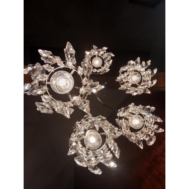 Lead Crystal Cascade Lamp from Bakalowits & Söhne, 1970s For Sale - Image 16 of 18