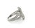 Mid 20th Century Platinum Double Snake Bypass Band Ring Size 5.5 For Sale - Image 4 of 7