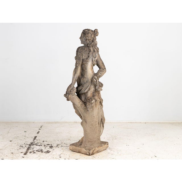 Italian Large Winter Goddess of the Four Seasons Garden Figure, Italy, Late 20th C. For Sale - Image 3 of 12