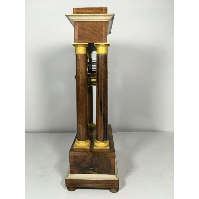 1838 French Empire Very Fine Paris Portico Clock- On Sale For Sale In West Palm - Image 6 of 12