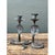 Ebony Vintage Cobra Form Metal Candle Holders For Sale - Image 8 of 12