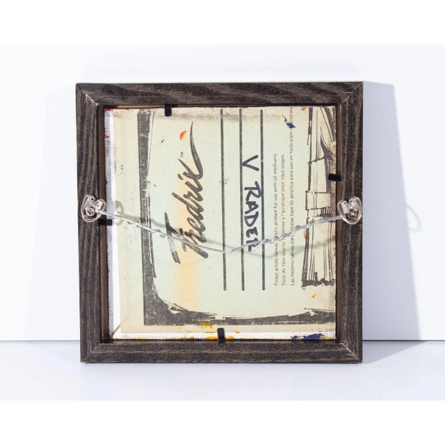 Late 20th Century “Silence” Abstract Acrylic on Board Painting by Vern Rader For Sale - Image 5 of 8