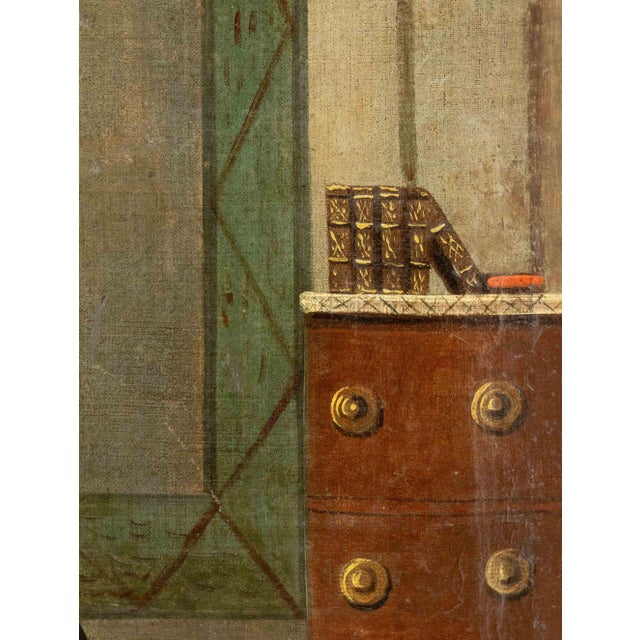 European School, Playing a Hurdy-Gurdy, Oil, 19th Century For Sale In New York - Image 6 of 11