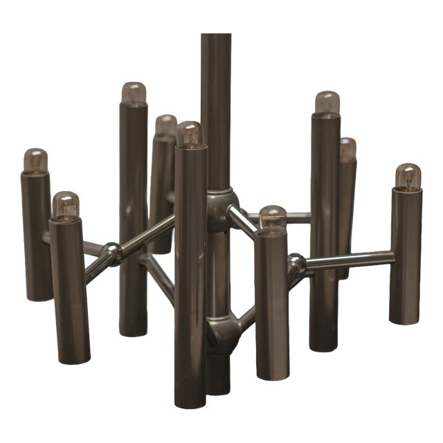 Space Age Chandelier by Gaetano Sciolari, 1970s For Sale