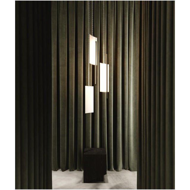 Contemporary Modern Ceiling Pendant Light Led Panel Lamp Anisotropy, Small For Sale - Image 3 of 7