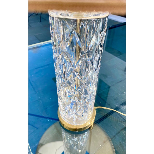 Waterford Crystal Column Table Lamp Chairish