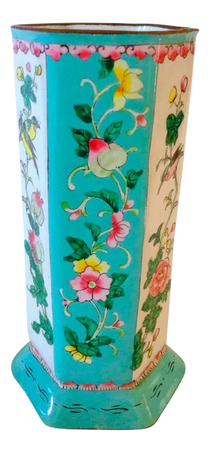 Vintage Chinese Enameled Vase