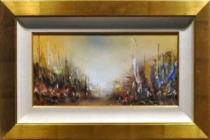 Contemporary Aromaz Untitled Original Painting Hand Signed, Framed